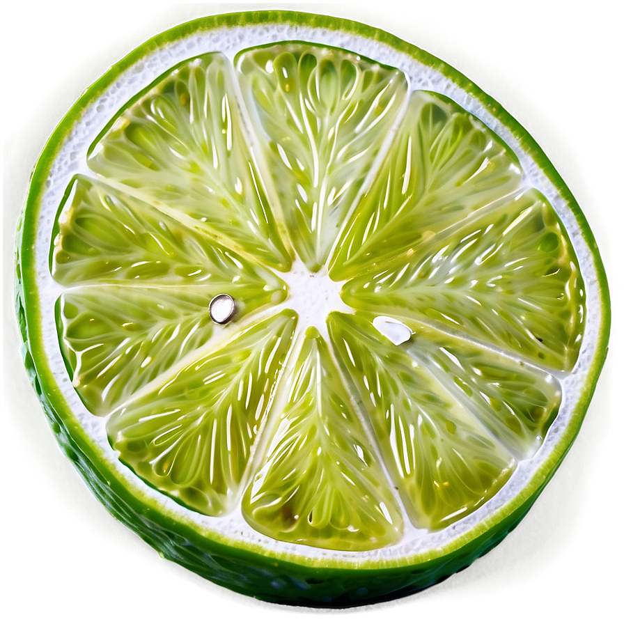 Lime Slice Closeup Png 06132024 PNG