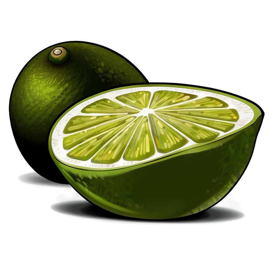 Lime Slice Vector Png Ysh54 PNG