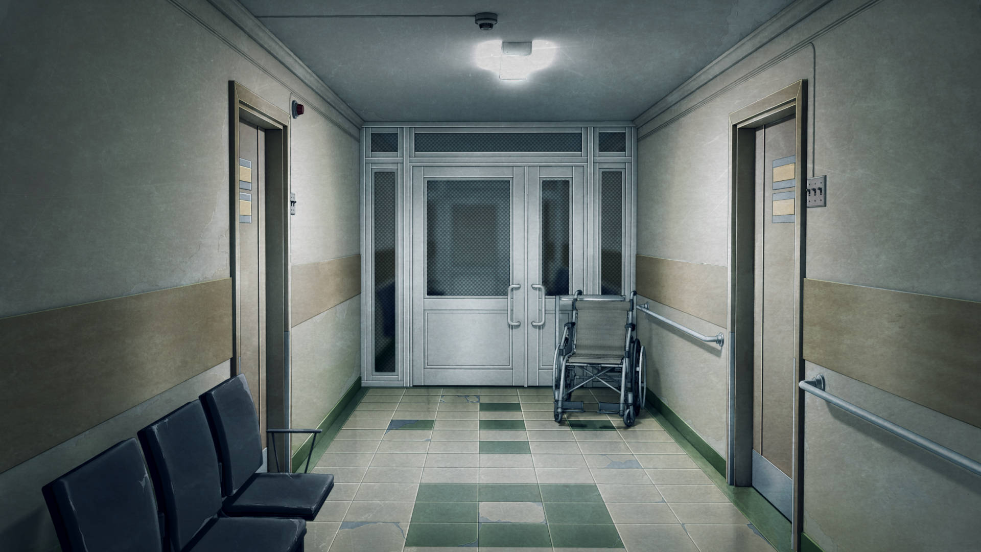 hospital hallway background