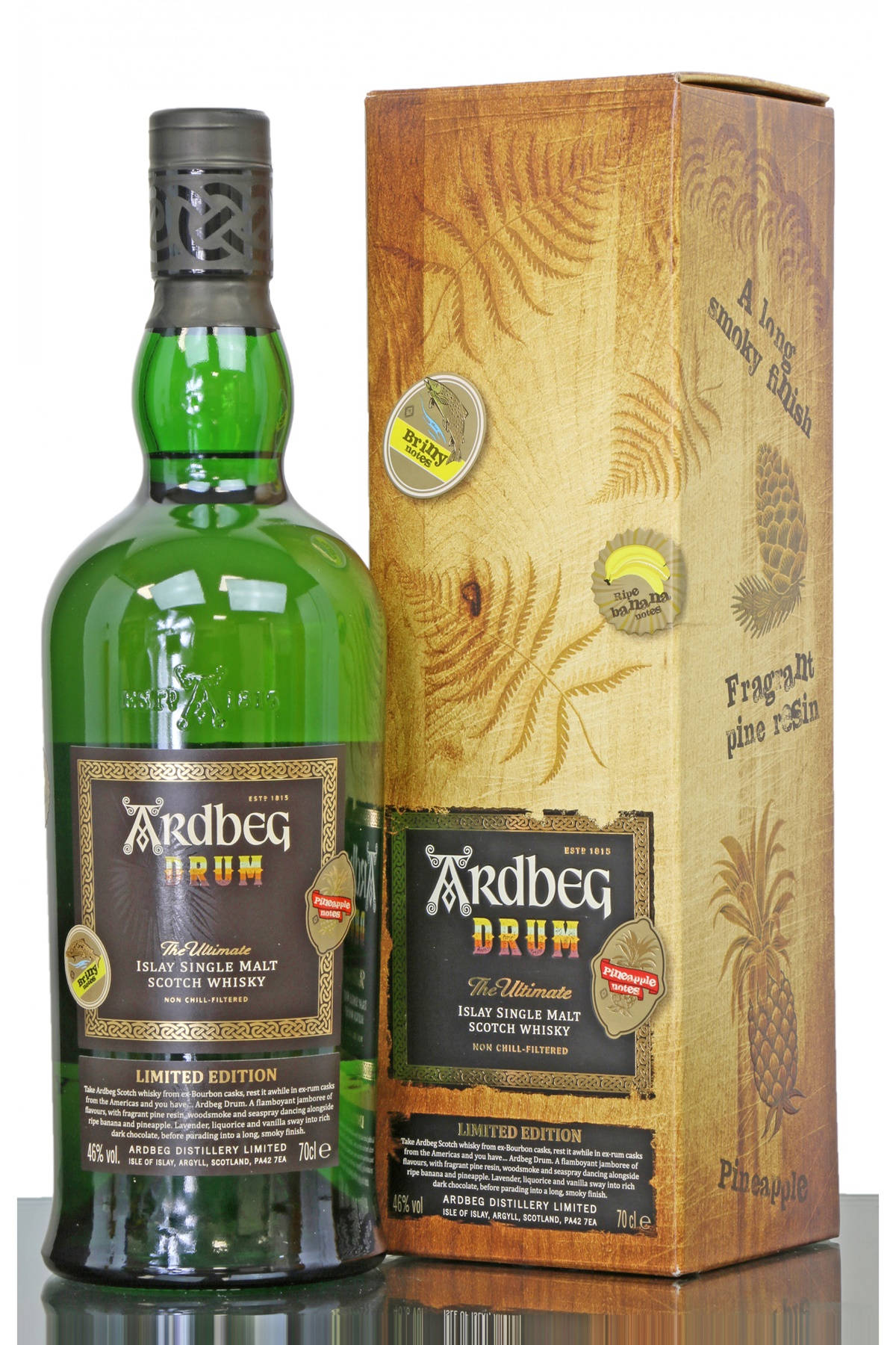 Premium Limited-Edition Ardbeg Drum Scottish Whisky Wallpaper