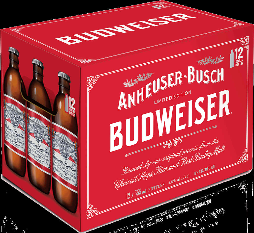 Limited Edition Budweiser Beer Pack PNG