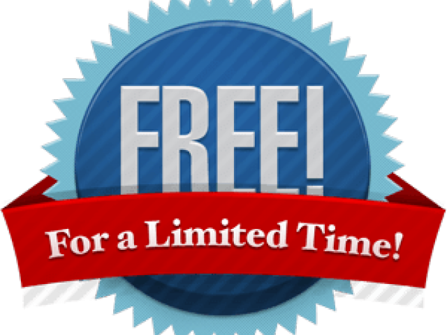 Limited Time Free Offer Badge PNG