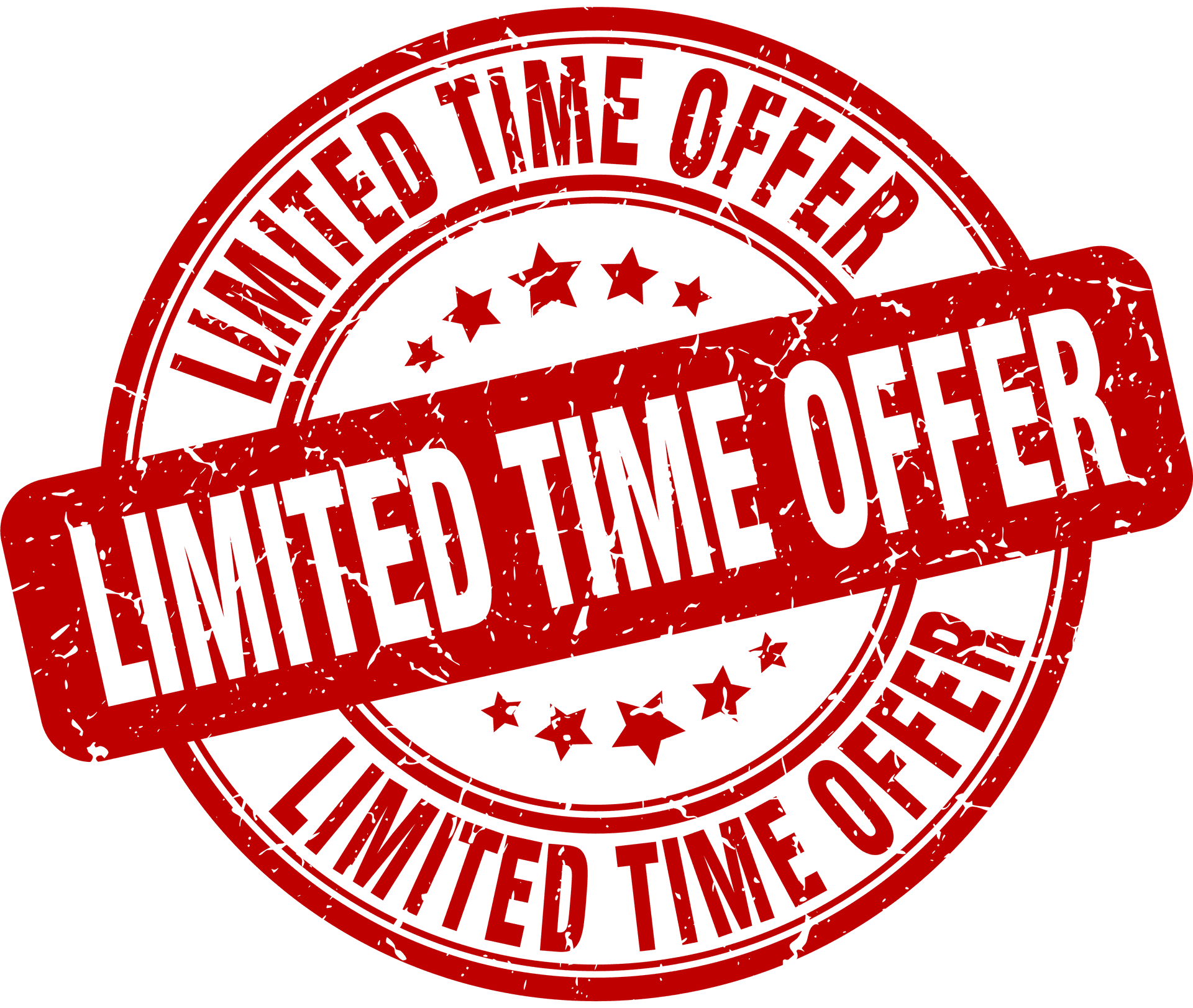 Limited Time Offer Stamp PNG