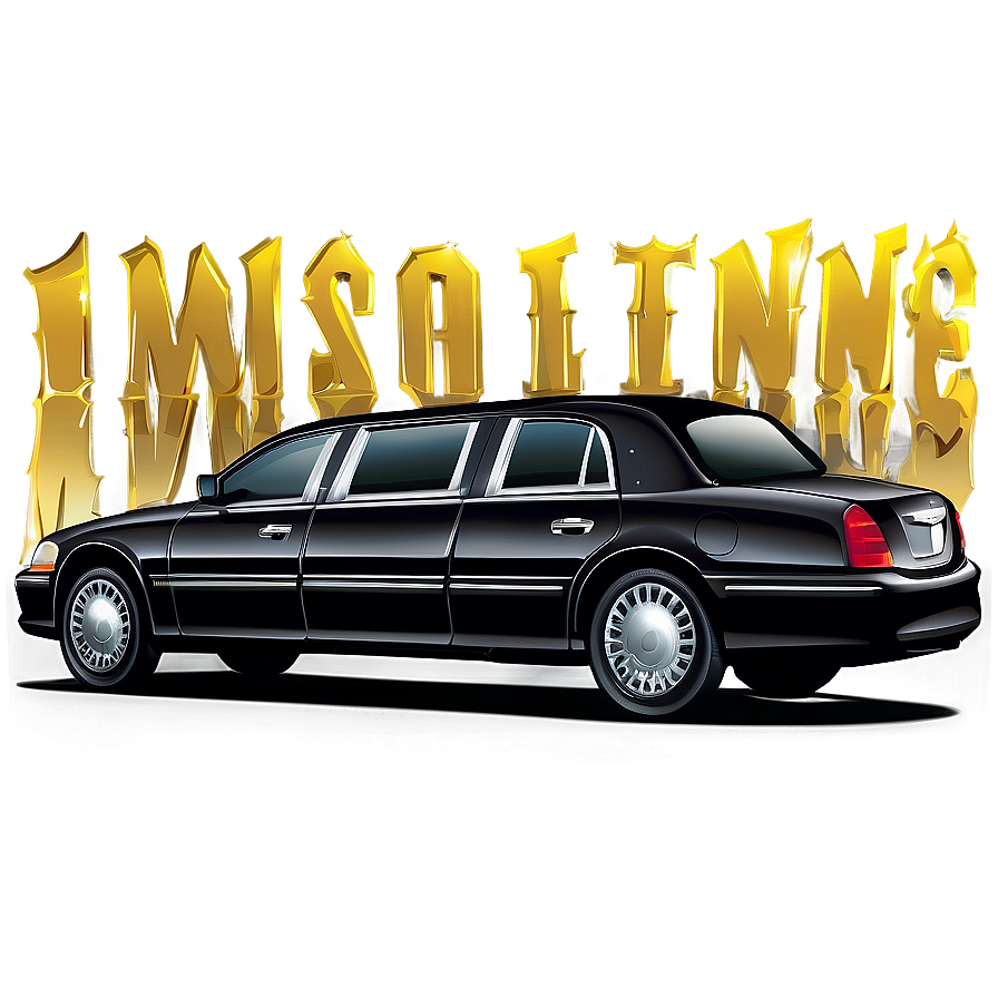 Limousine Car Vector Artwork Png 4 PNG