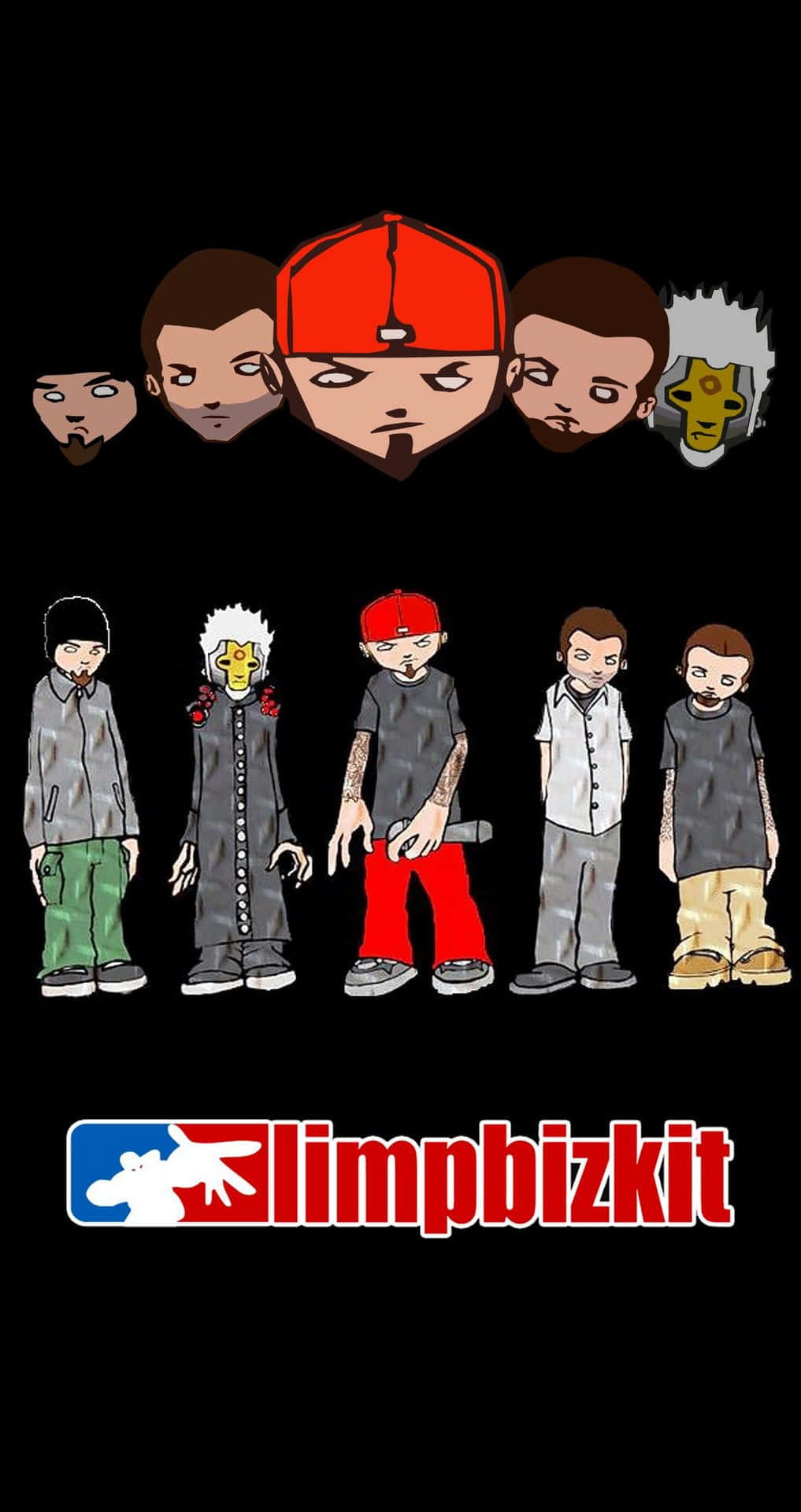 Limp Bizkit Cartoon Band Illustration Wallpaper