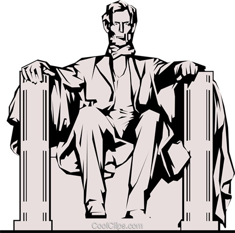 Lincoln Memorial Vector Illustration PNG