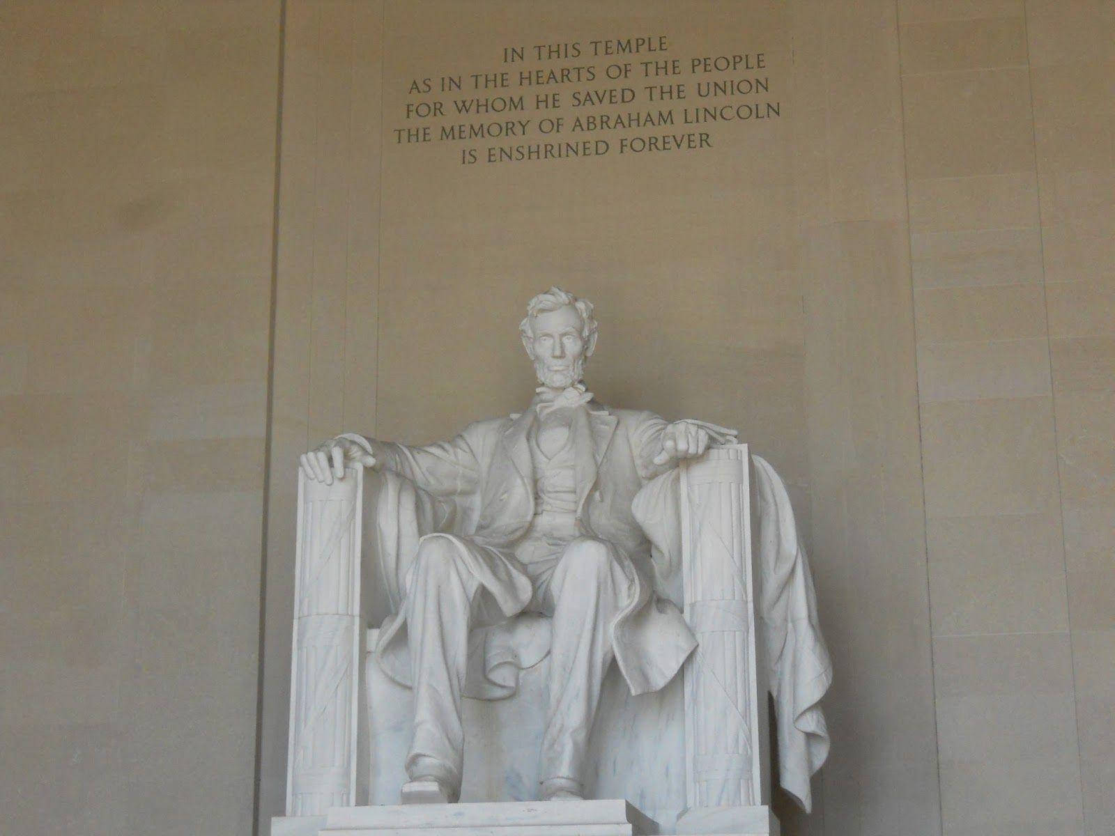 Vistamaestosa Del Monumento A Lincoln. Sfondo