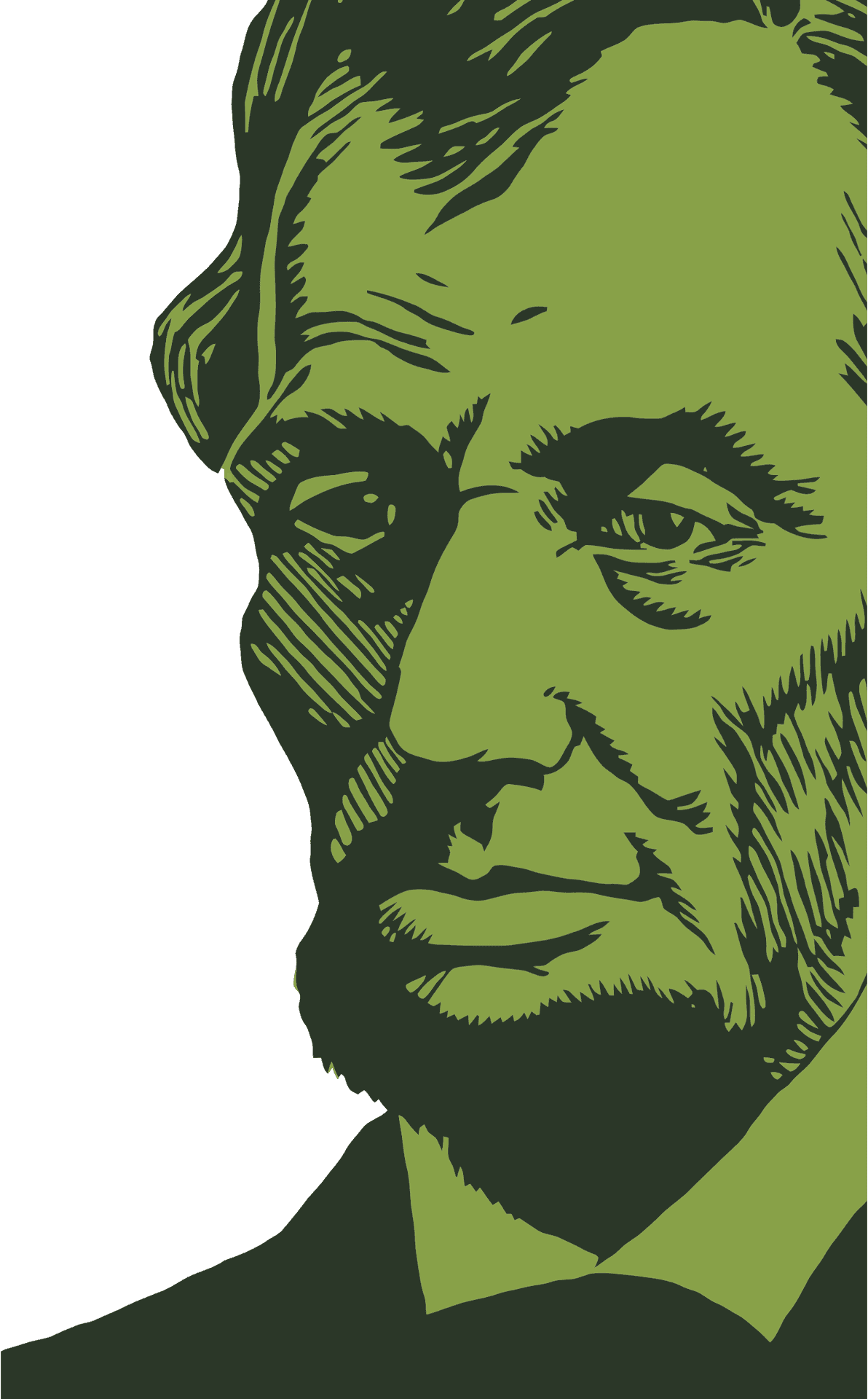 Lincoln Vector Portrait PNG