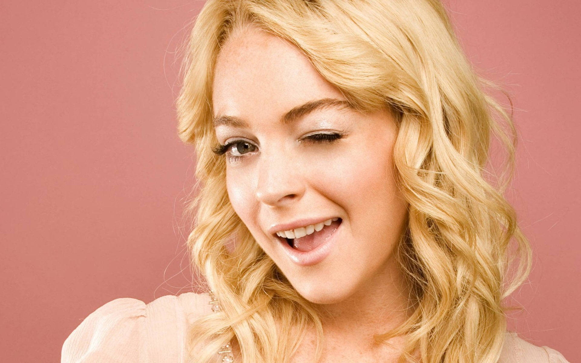 Lindsay Lohan Winking