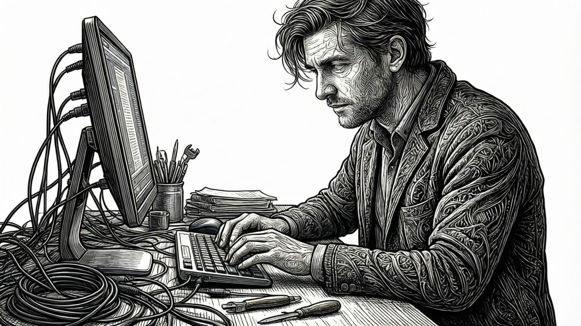 Lijnkunst Coder Achtergronden