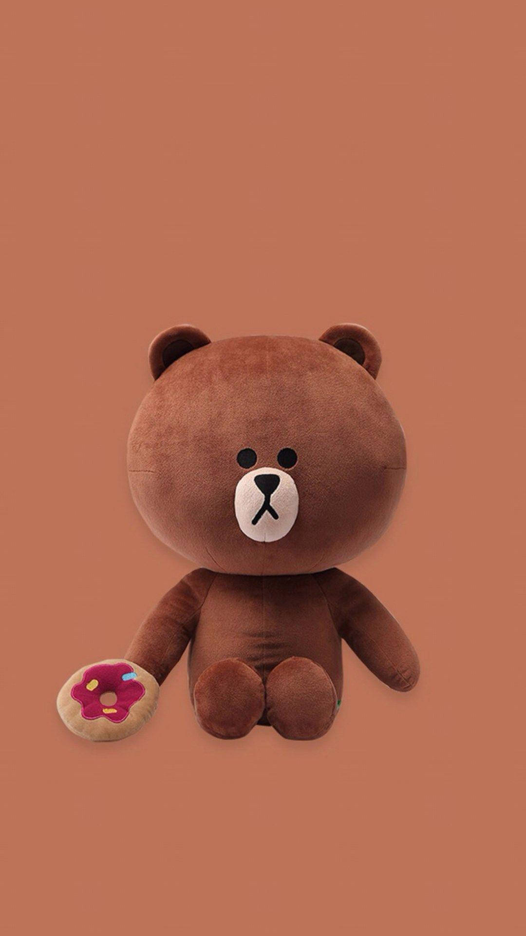 Line Friends 3d Korean Bear Plushie
