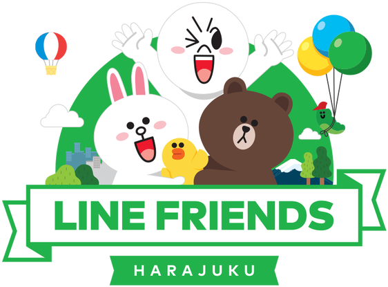 Line Friends Characters Harajuku PNG