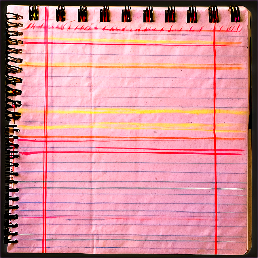 Lined Notebook Paper Texture Png Yhf87 PNG