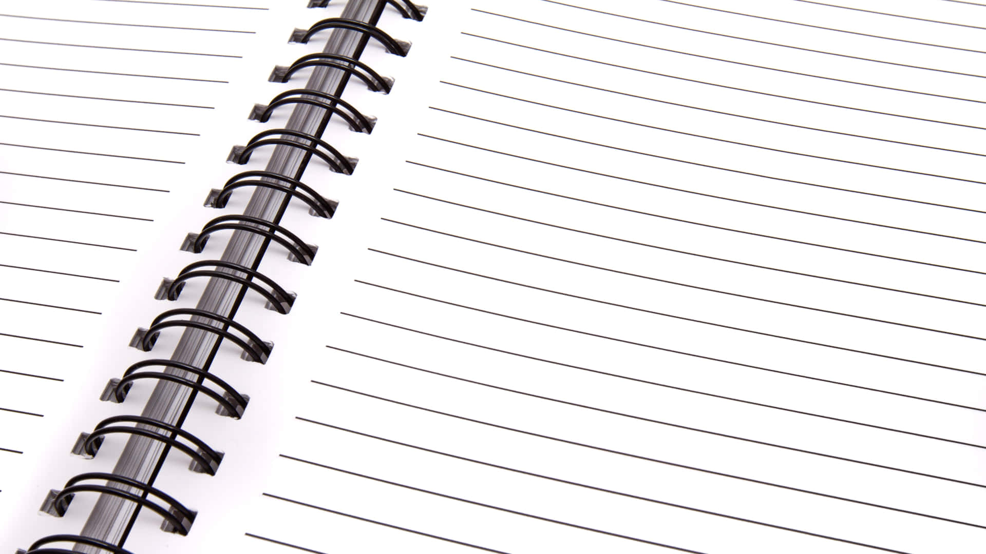 Spring Notebook Linjeret Papir Baggrund For Skrivebord