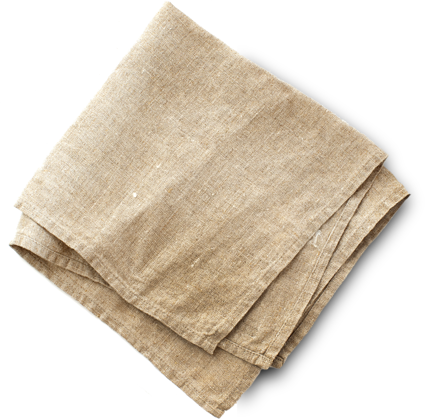 Linen Napkinon Table PNG