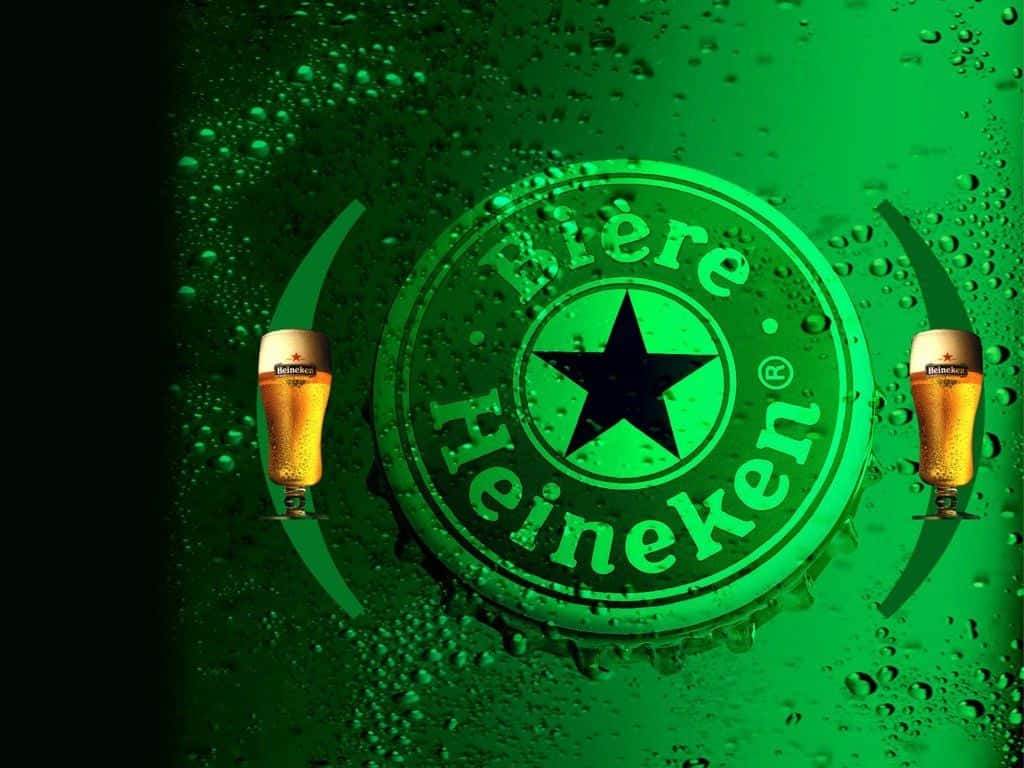 Lineupdi Bottiglie Di Birra Heineken