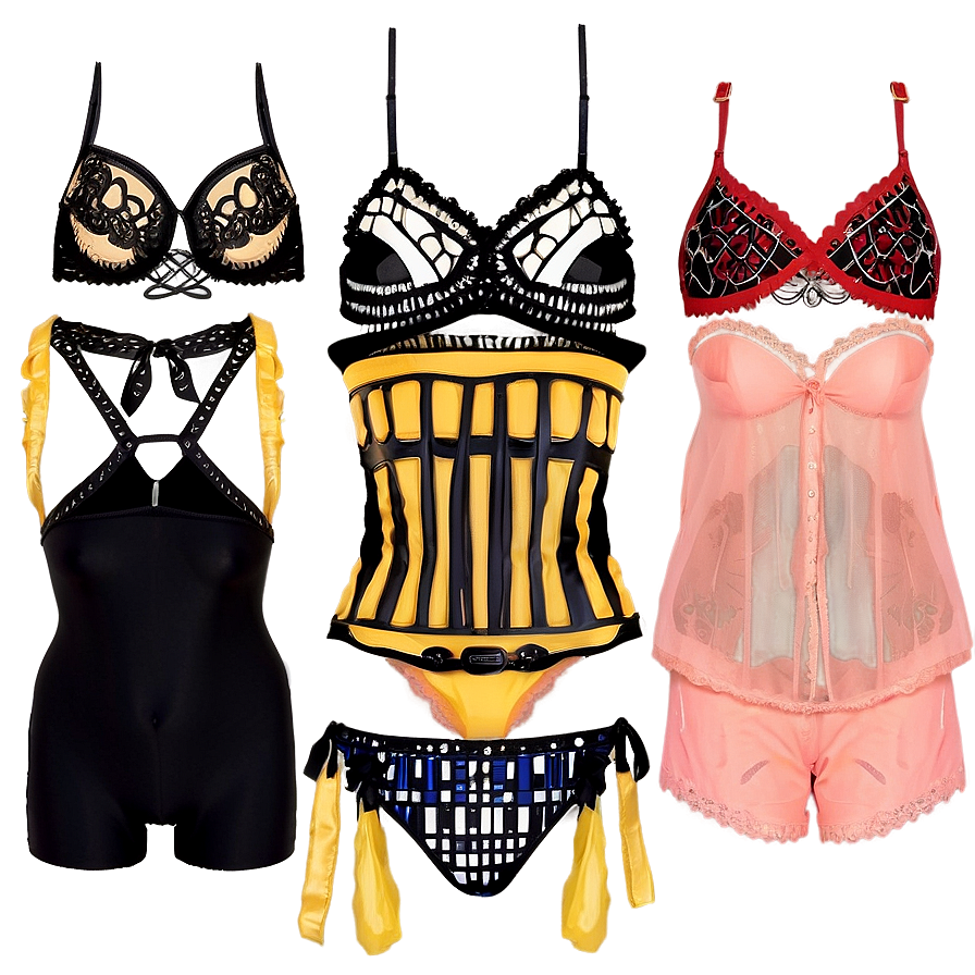 Lingerie And Sleepwear Png 06112024 PNG