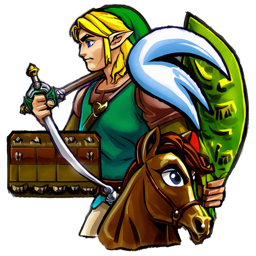 Link And Epona Png 05212024 PNG