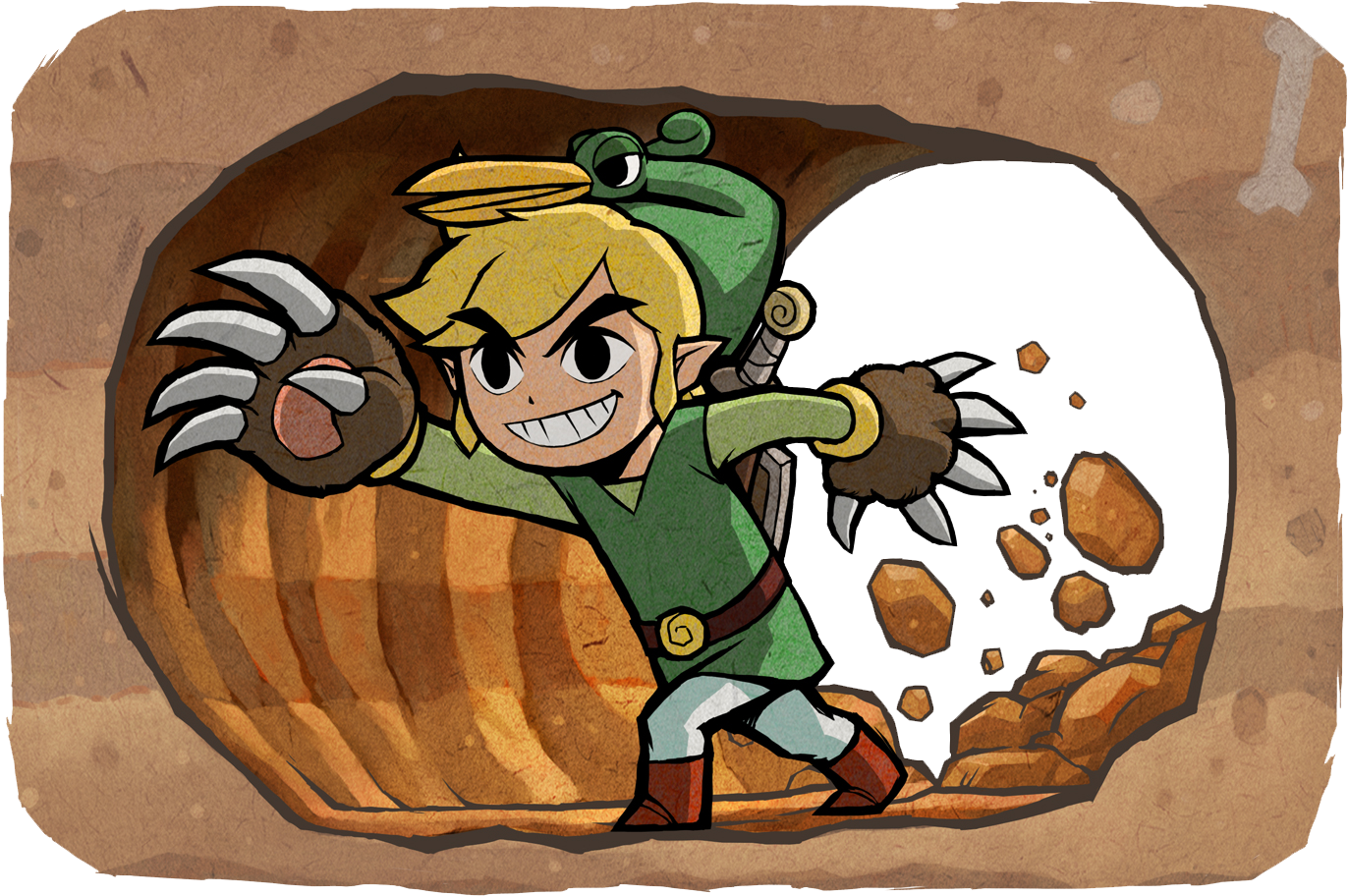 Link Digging Adventure Zelda PNG