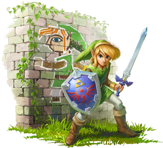 Link Hero With Swordand Shield PNG