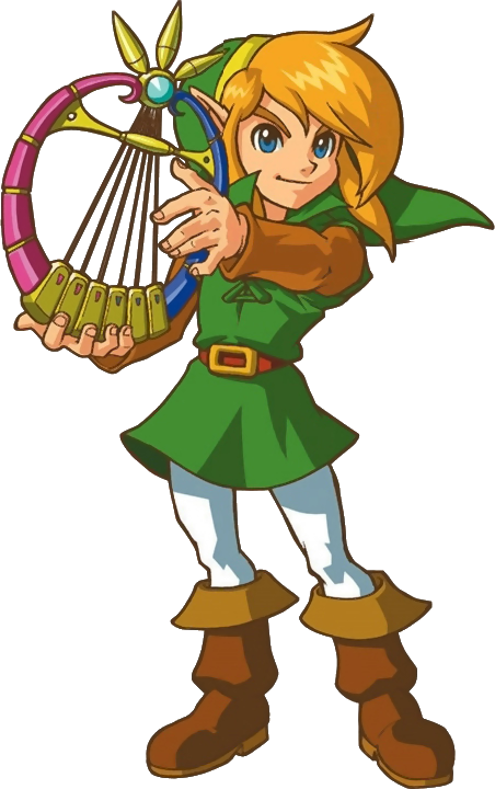 Link Playing Harp Artwork PNG