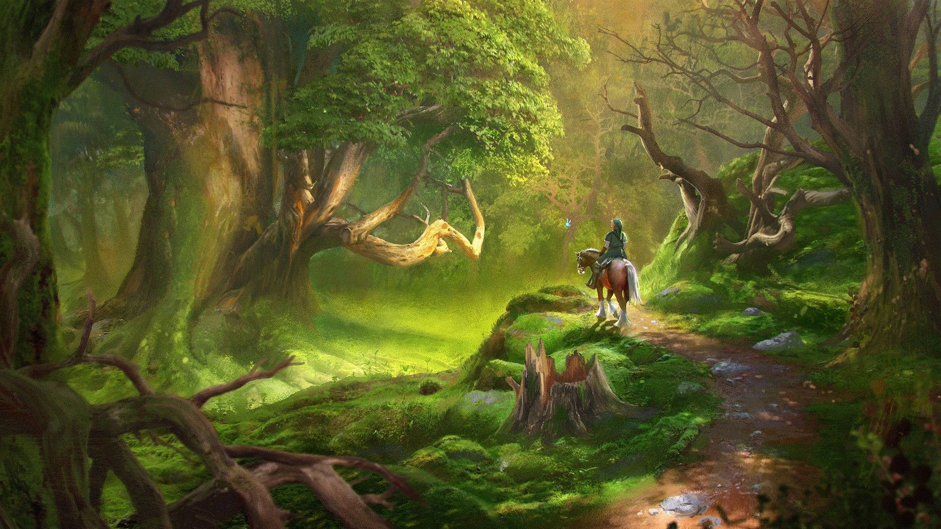 Explore the mystical Forest in The Legend of Zelda Wallpaper
