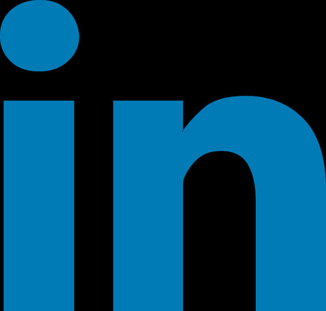 Linked In Logo Blue Background PNG