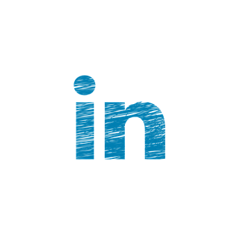 Linked In Logo Brushed Texture PNG