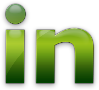 Linked In Logo Green Gradient PNG