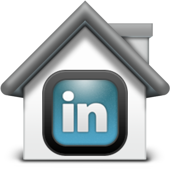 Linked In Logo House Icon PNG