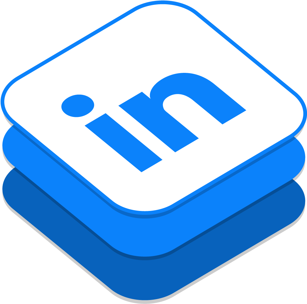 Linked In Logo3 D Rendering PNG