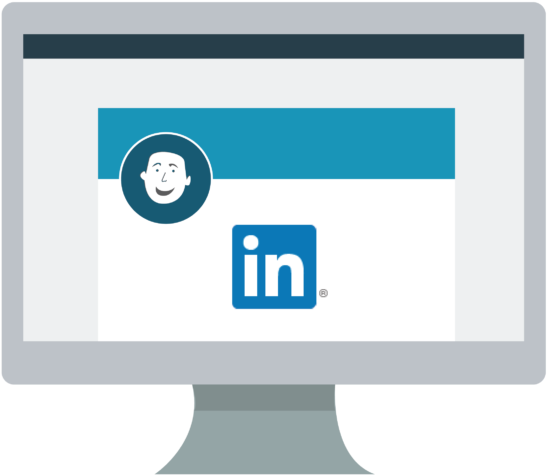 Linked In Profile Interface Mockup PNG