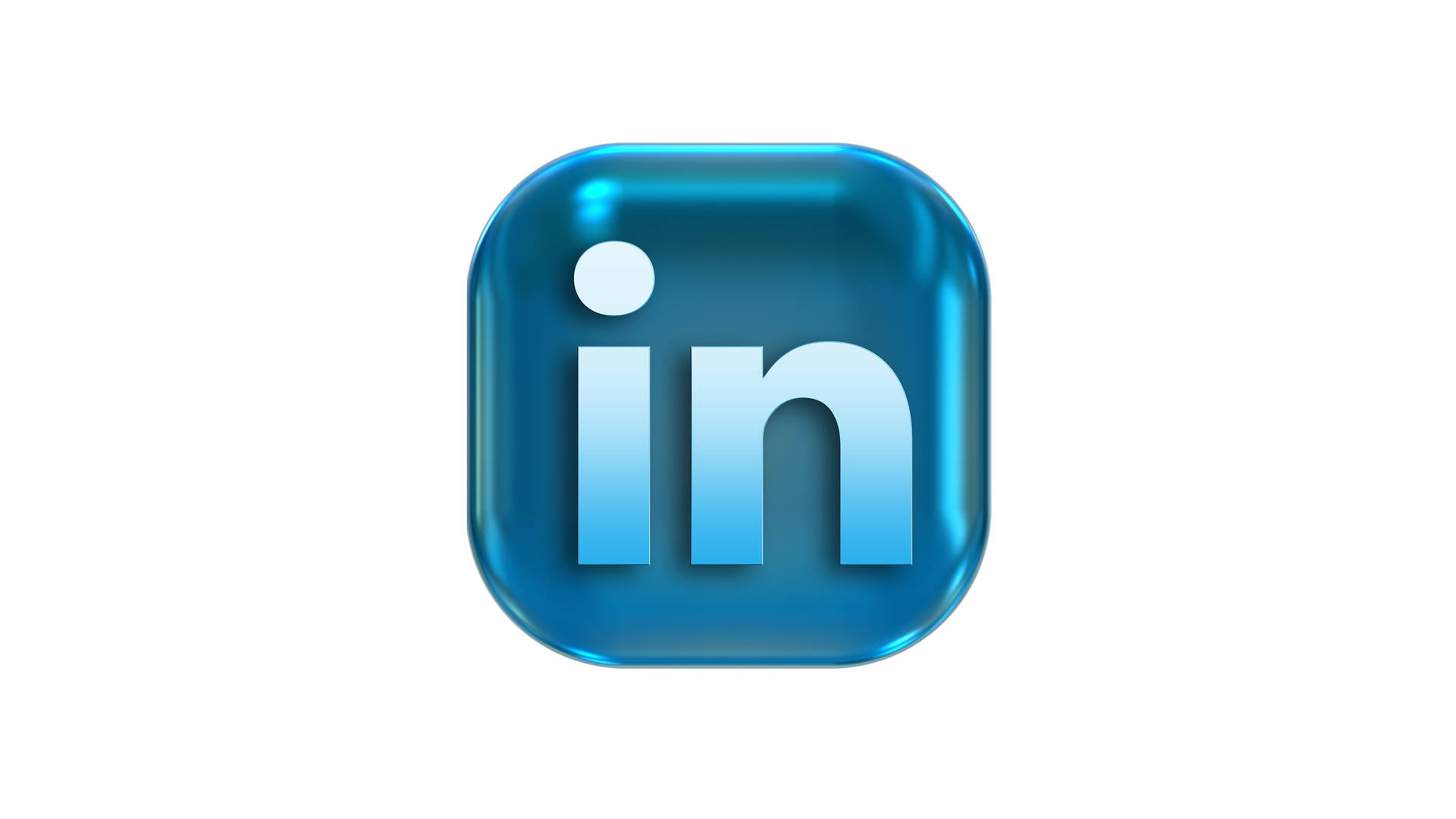 LinkedIn 3D Cube Logo Wallpaper