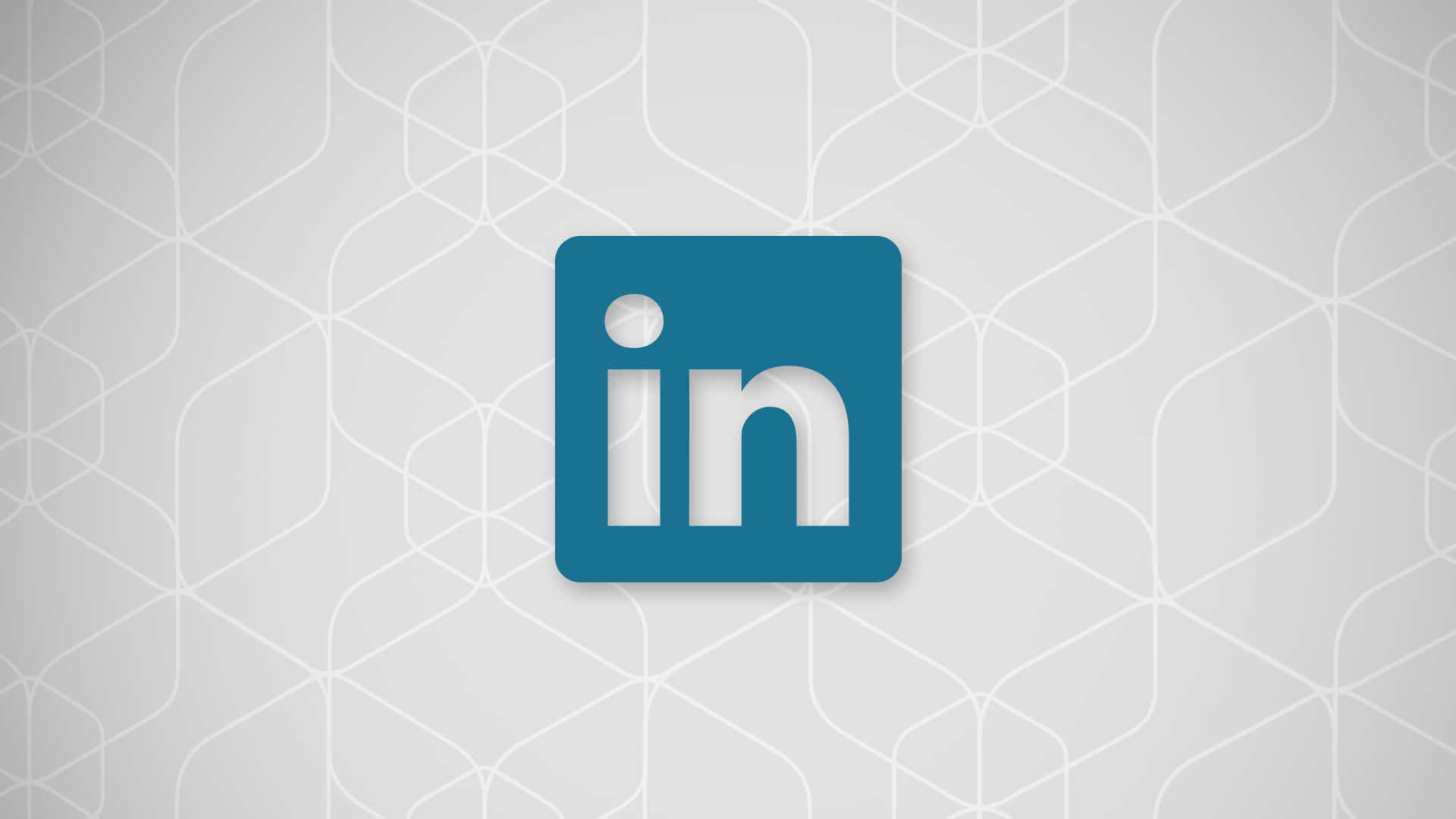 Linkedin Logo With Geometric Design Background