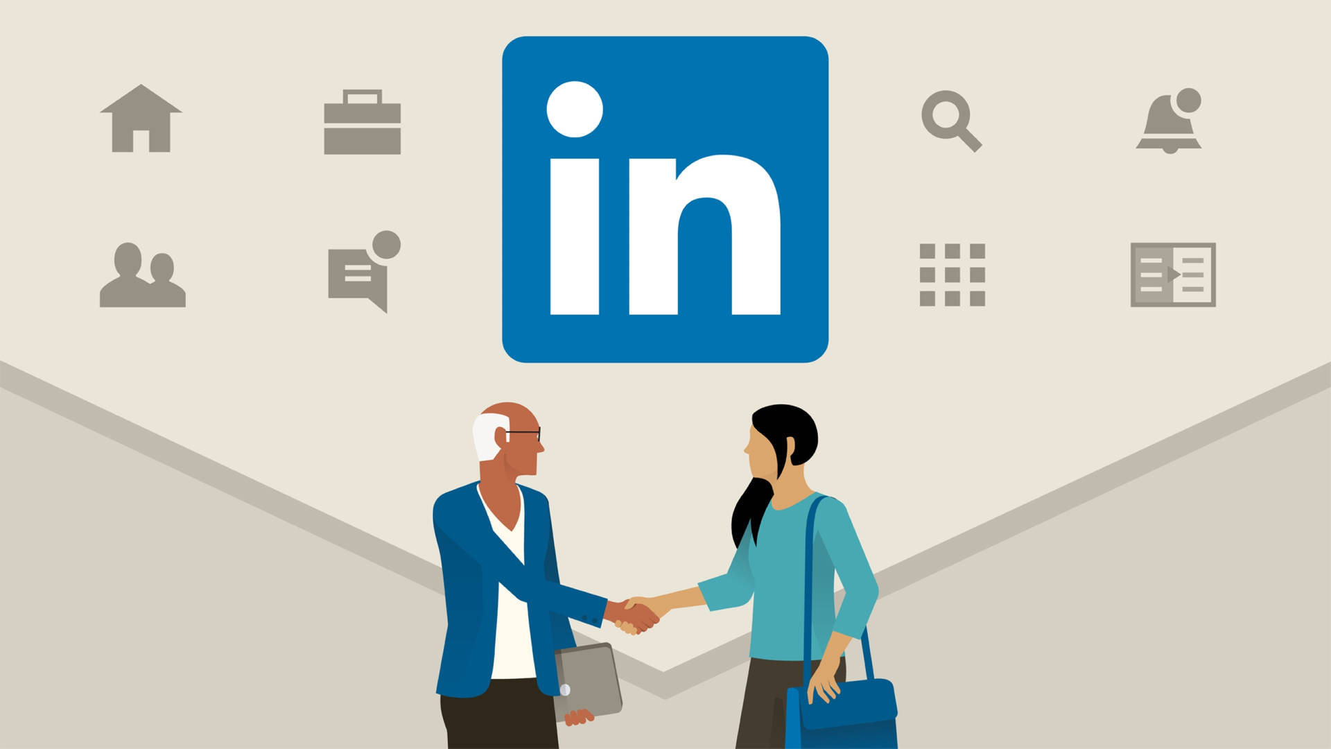 LinkedIn Social App Logo Wallpaper