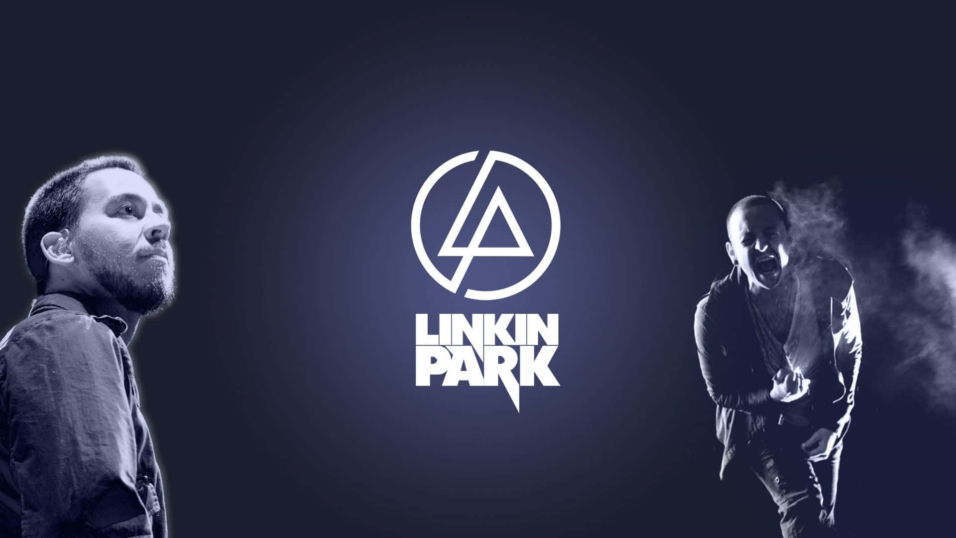 Linkin Park - En mand og en kvinde der går hånd i hånd Wallpaper