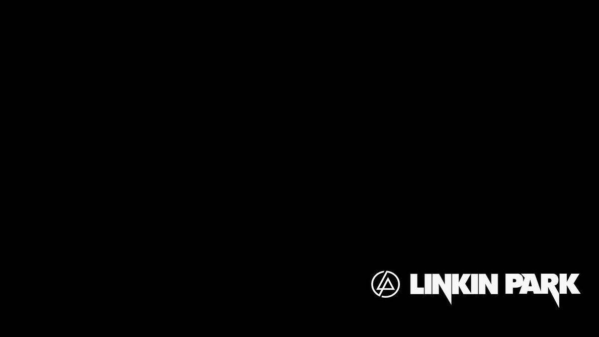 Linkin Park Wordmark In Pitch Black Wallpaper