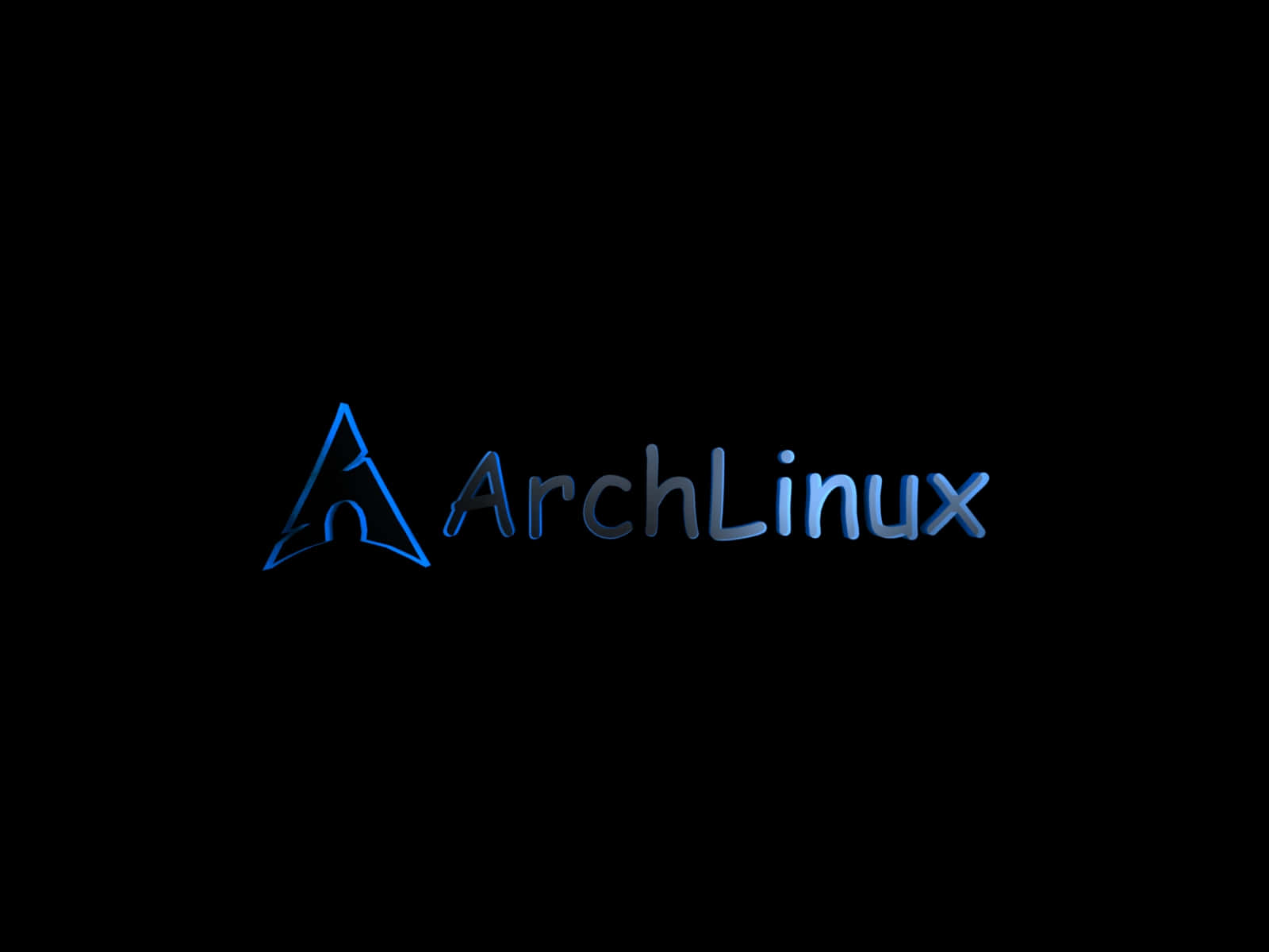 Archlinux Logo On A Black Background