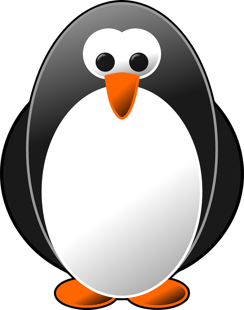 Linux Mascot Cartoon Penguin PNG