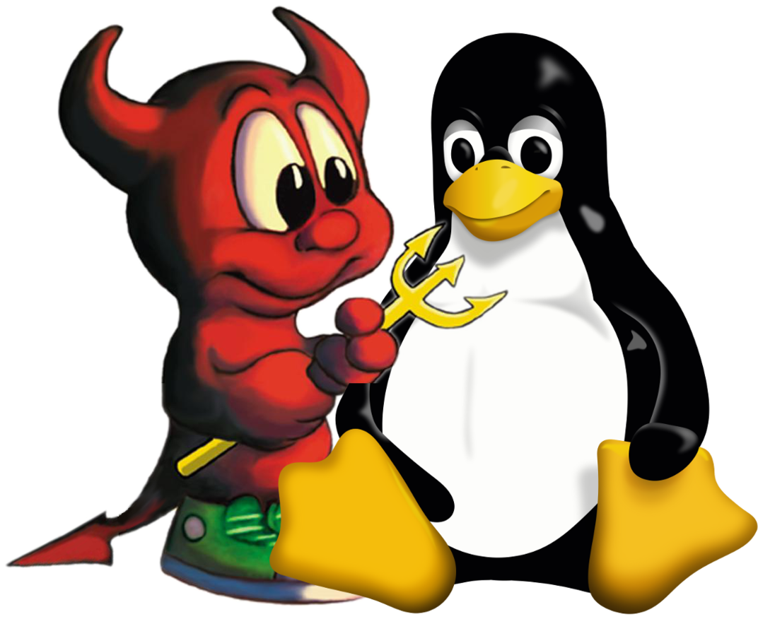 Linux Mascotand Friend PNG