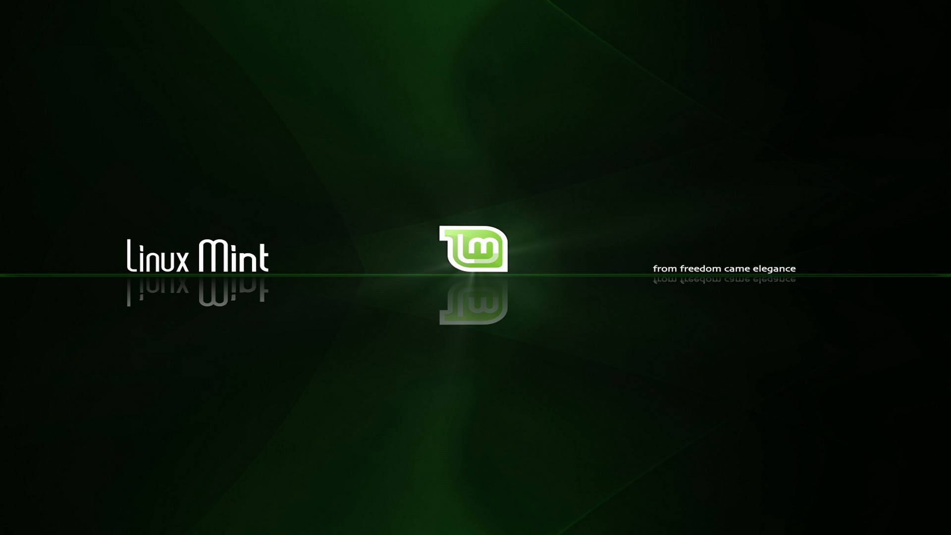 Linux Mint Os From Freedom Came Elegance Background