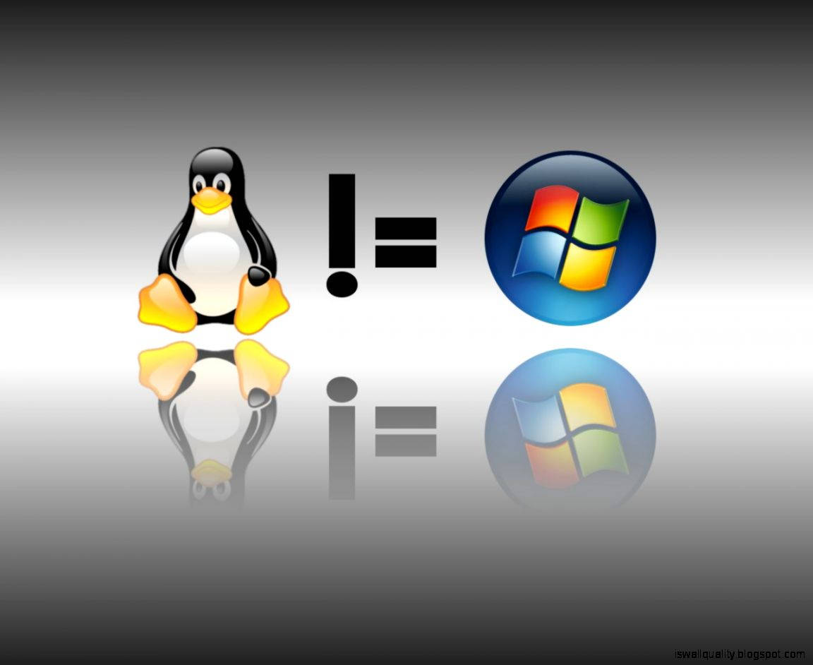 Linux OS Equals Microsoft Wallpaper