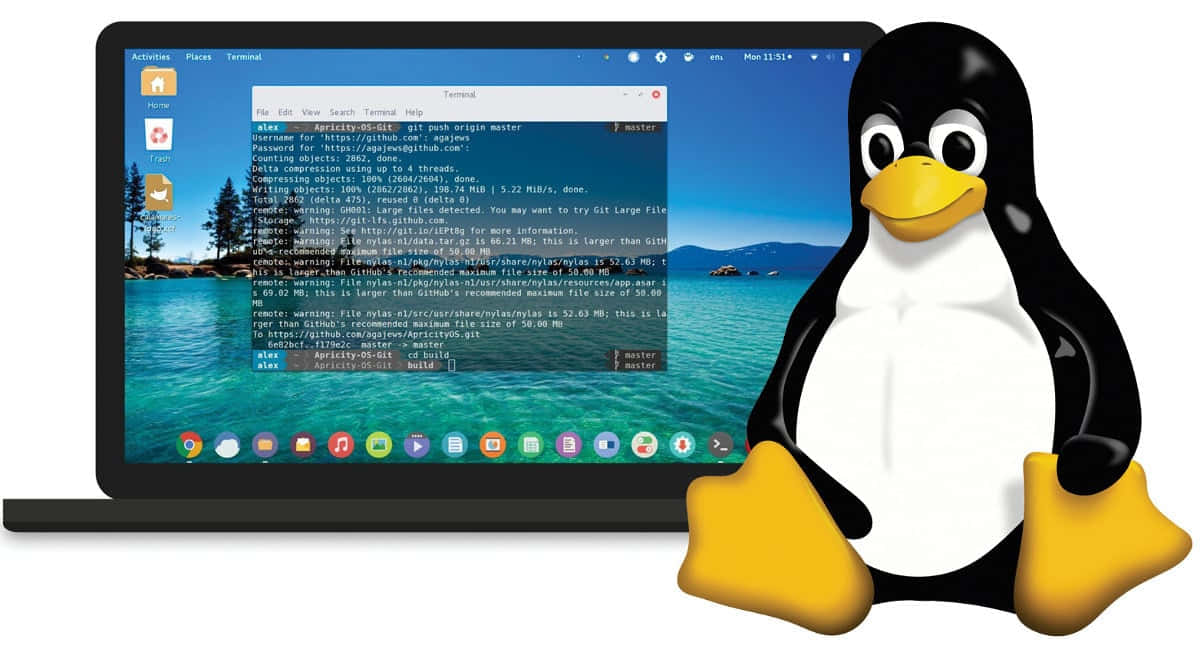 Genießensie Die Leistungsfähigkeit Des Linux-betriebssystems.
