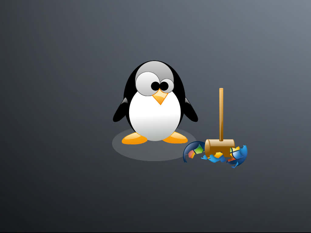 Udforsk Linux-verdenen med dette tech-trendy tapet.