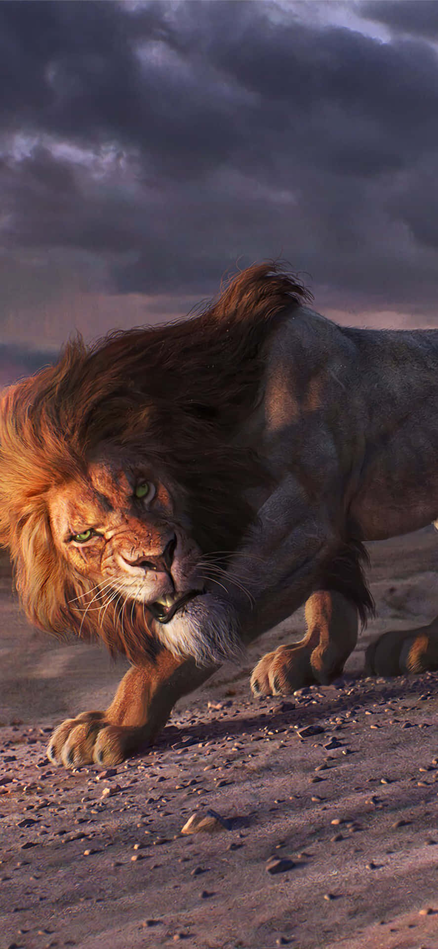 "The majestic beauty of a lion"