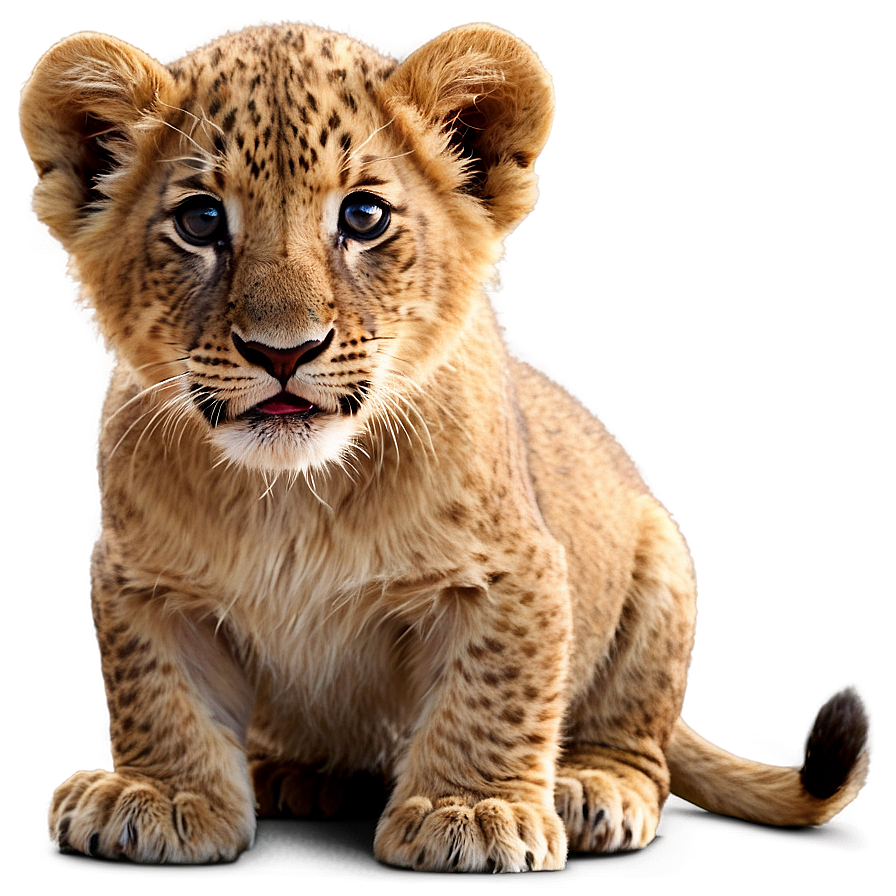 Lion Cub Adorable Png 05032024 PNG