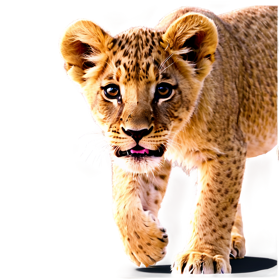 Lion Cub Adorable Png Gms24 PNG