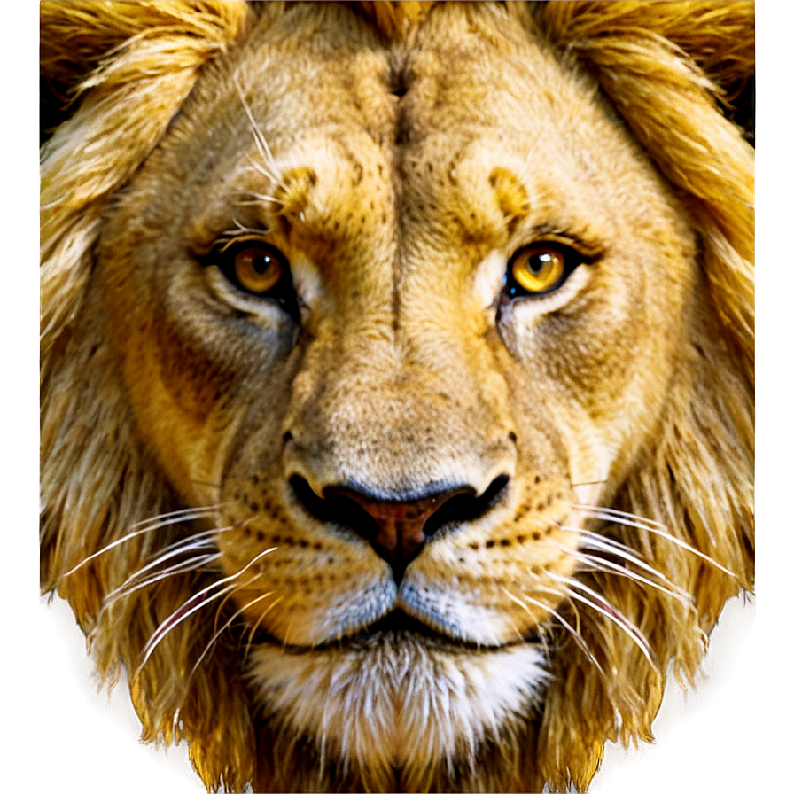 Lion Face Close-up Png 10 PNG