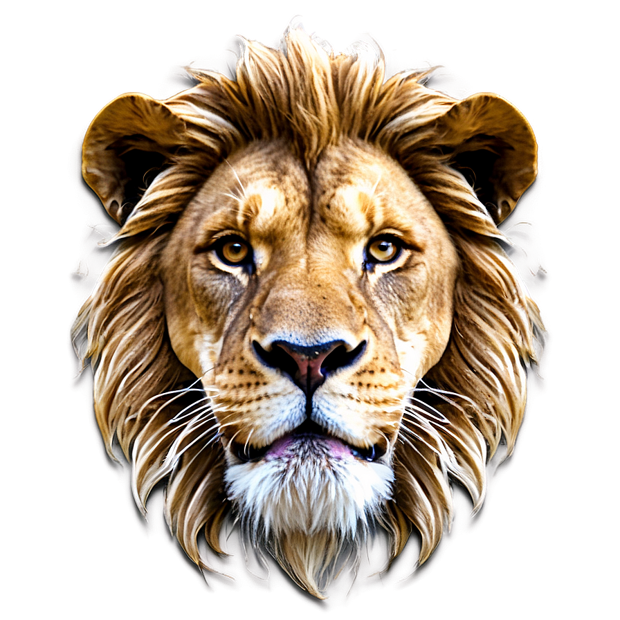 Lion Face Graphic Png 06122024 PNG