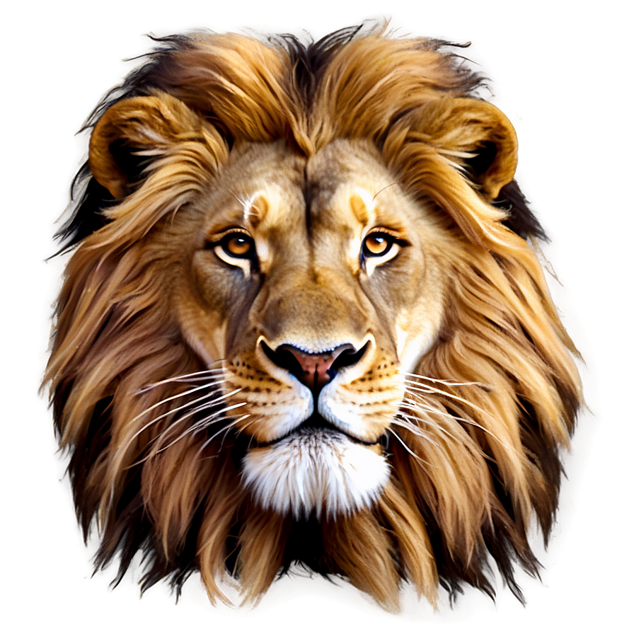 Lion Face Illustration Png Iyk71 PNG